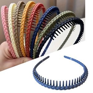 🔴 5 for $10 ONE Blue Braided Headband